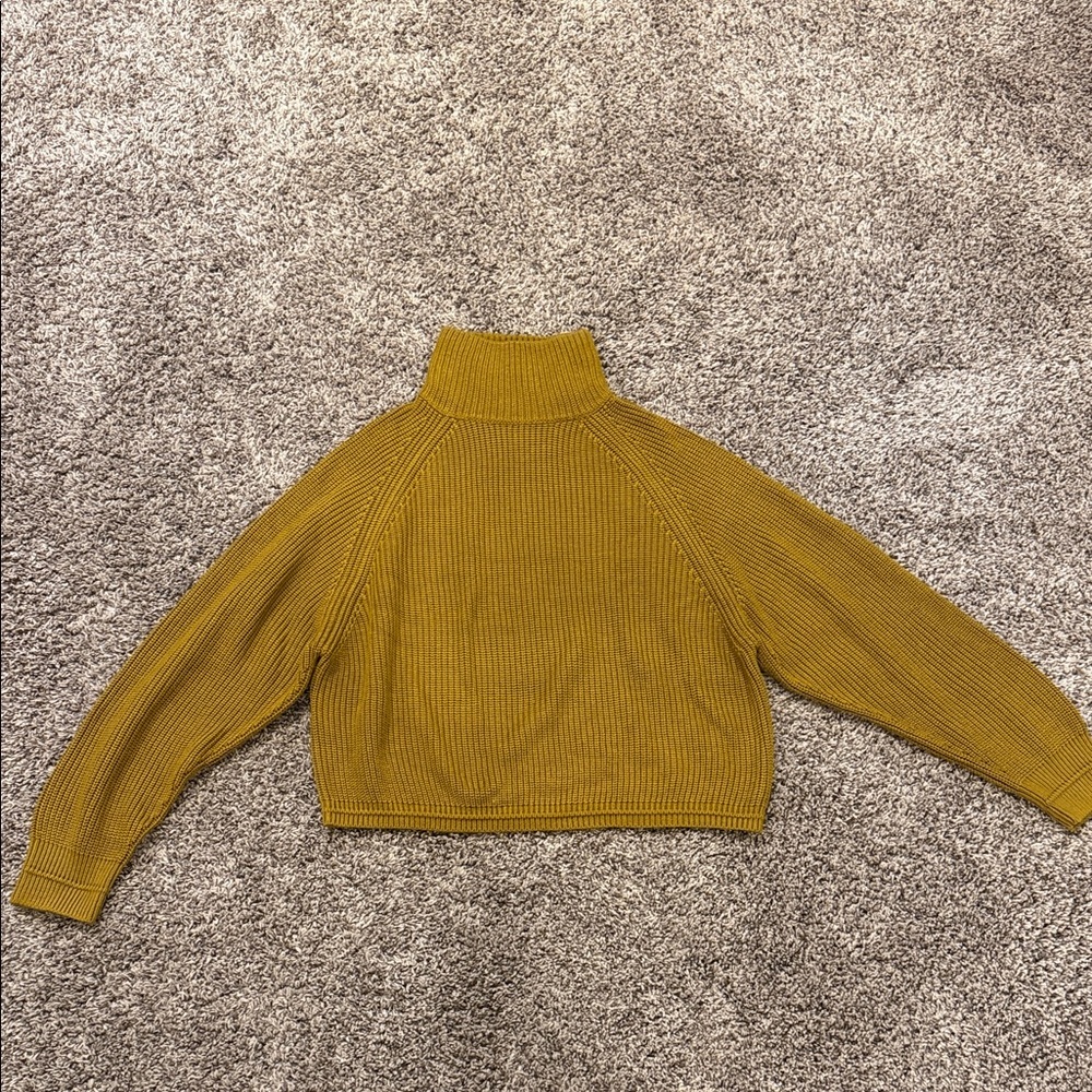 lululemon athletica Mustard Cowl Neck Sweater
